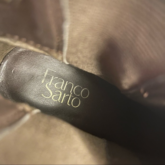 Honey Suede Fraco Sarto Booties - Picture 3 of 9